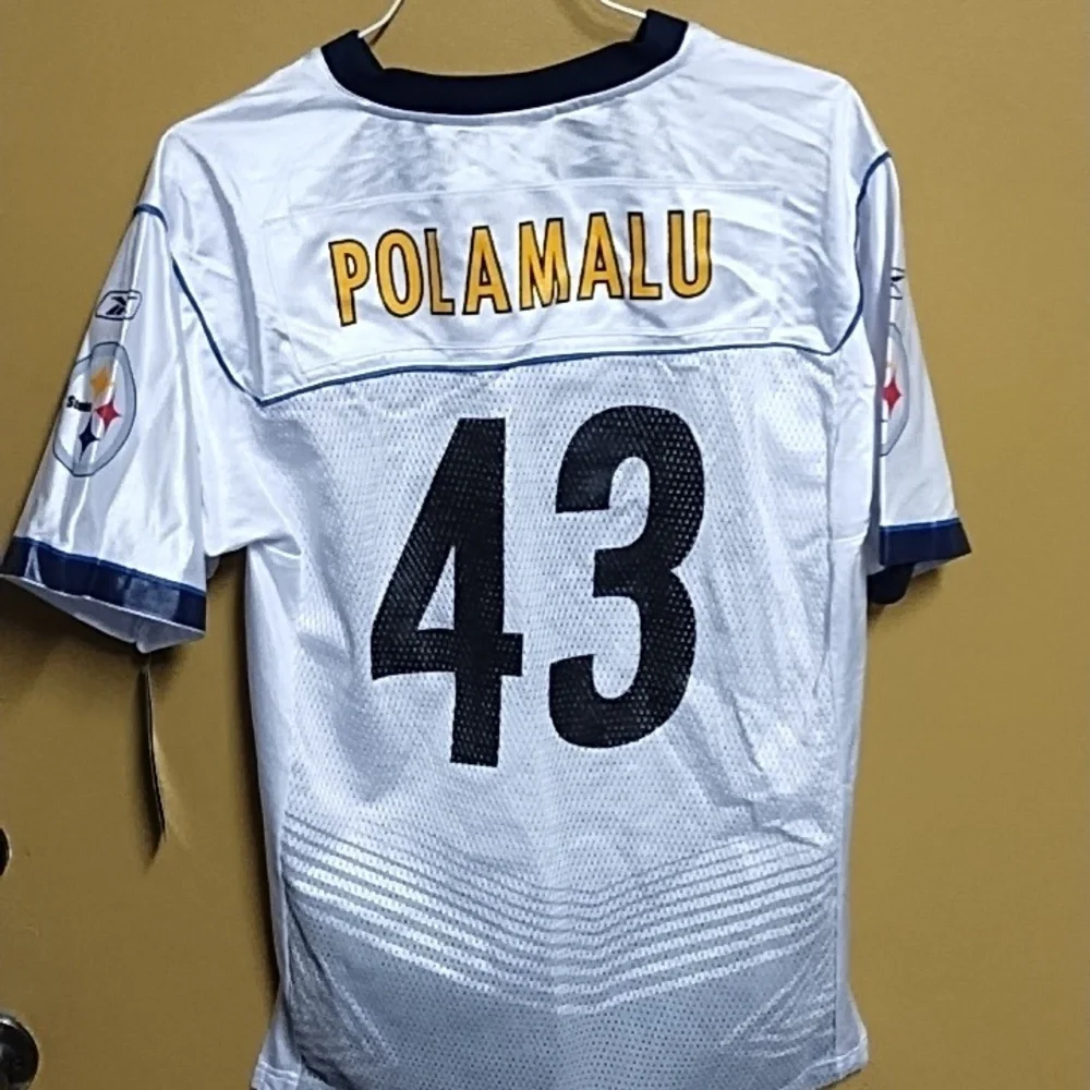 NFL performance apparel Steelers football jersey Polamalu *junior/kids size* - Picture 3 of 3